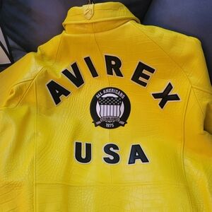 Avirex size XL yellow jacket